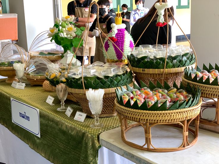 ซุ้มขนมไทย ค็อกเทลขนมไทย จัดเลี้ยง จัดเบรค อาหารว่าง รับรองแขก